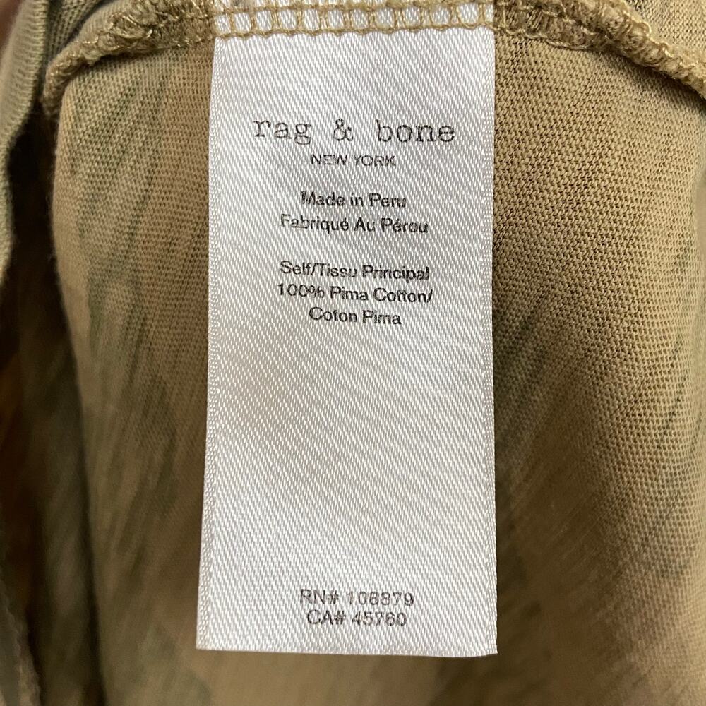Rag & Bone 100% Pima Cotton Short Sleeve Camo Tee T-shirt Size Small - Picture 7 of 10